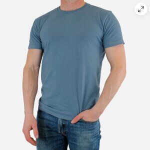 True Classic Indigo XXL Men's T-Shirt Short Sleeve, Crew Neck Basic Tee Shirt